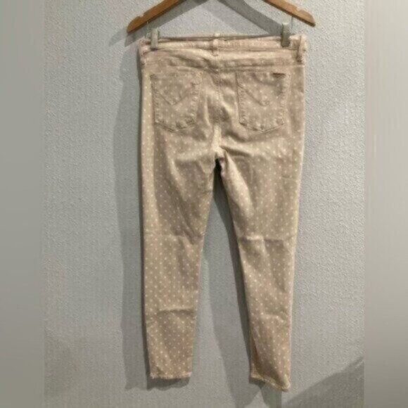 Hudson Polka Dot Slimming Jeans Mid Rise Mod Pinup Stretch Ankle - Picture 7 of 9
